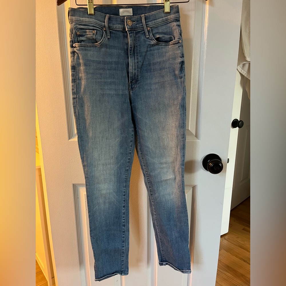 MOTHER Women's Skinny Blue Jeans